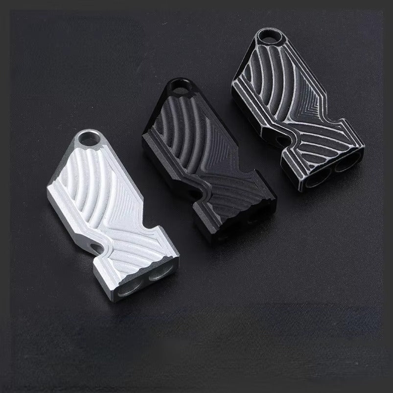 Aluminum Alloy Dual Whistle Outdoor High Audio