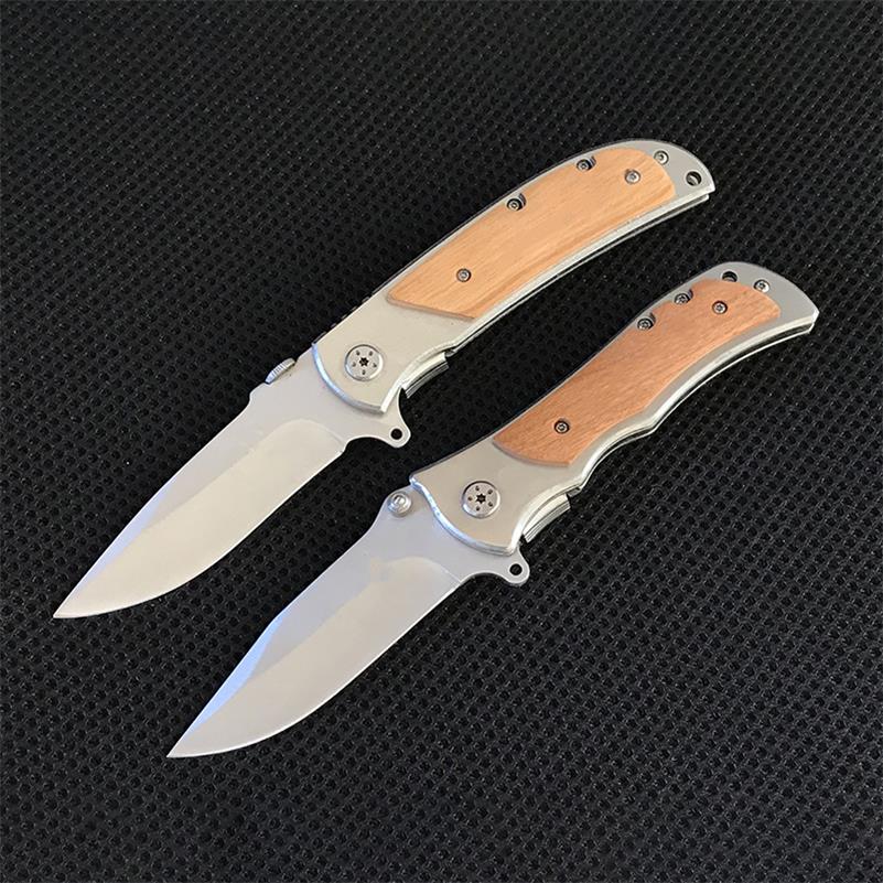 Portable Folding Knife 339 338 337 Wooden Handle EDC