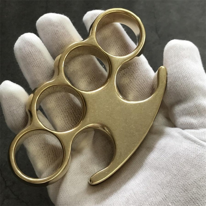 Classic Stonewashed Brass Knuckle Duster EDC