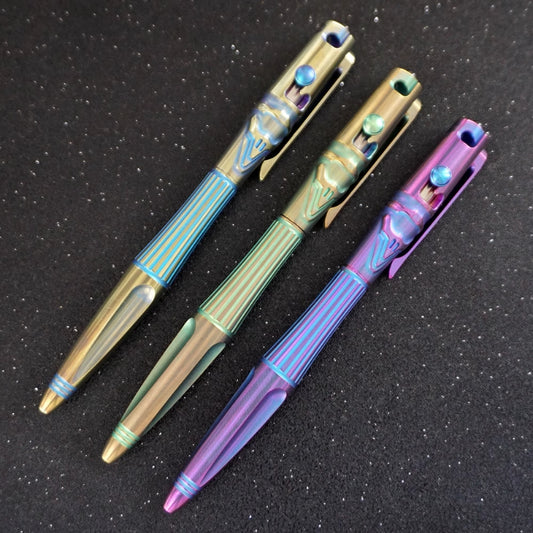 Titanium Colorful Fashion Self Defense Multi-Tool Pen