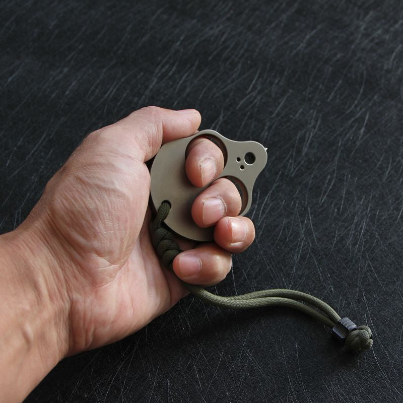 Alien- TC4 Titanium Knuckle Duster Combat Window Breaking EDC