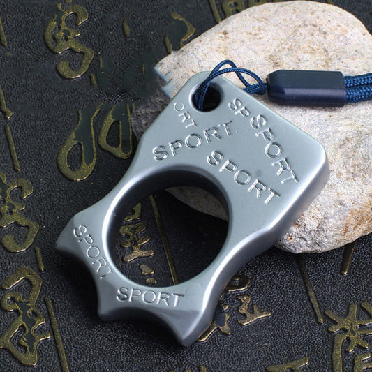 Knuckle Duster de liga de zinco esportivo com soqueiras de um dedo EDC