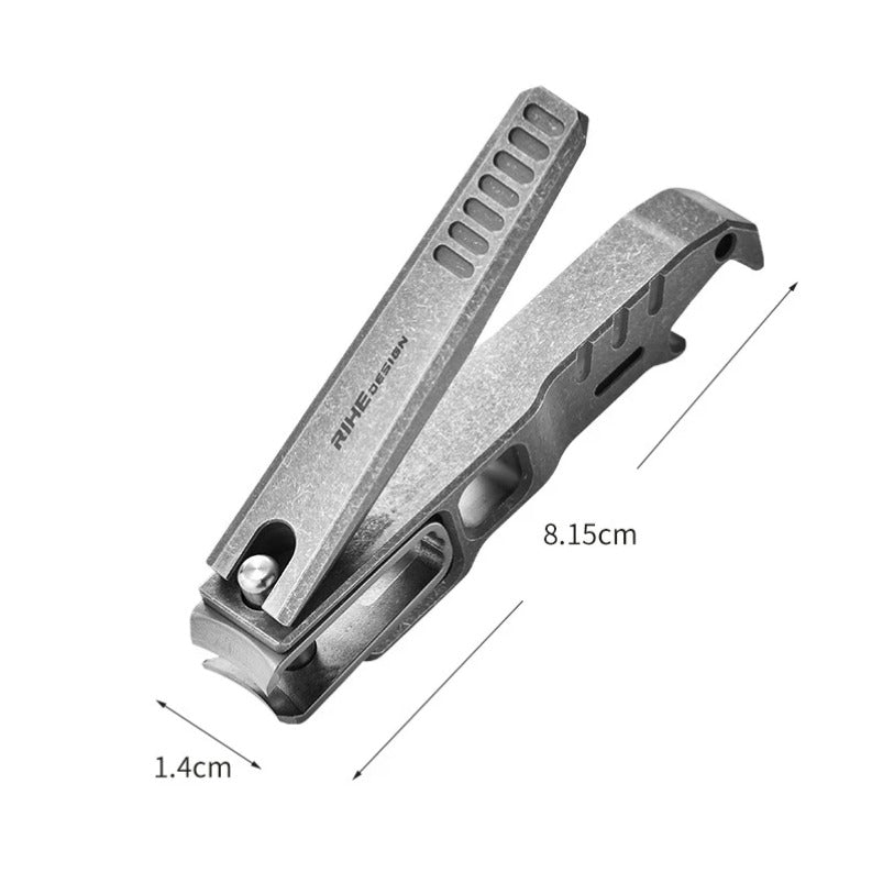 Multifunctional Titanium Alloy Nail Clippers Bottle Opener EDC