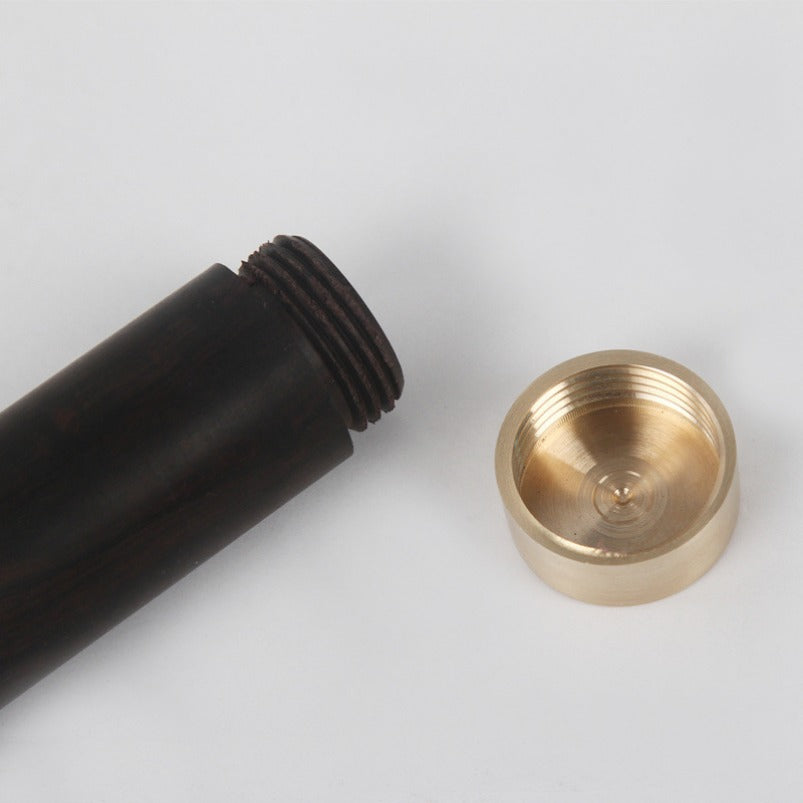 Handcrafted Brass Ebony Dual Section Martial Arts Stick EDC