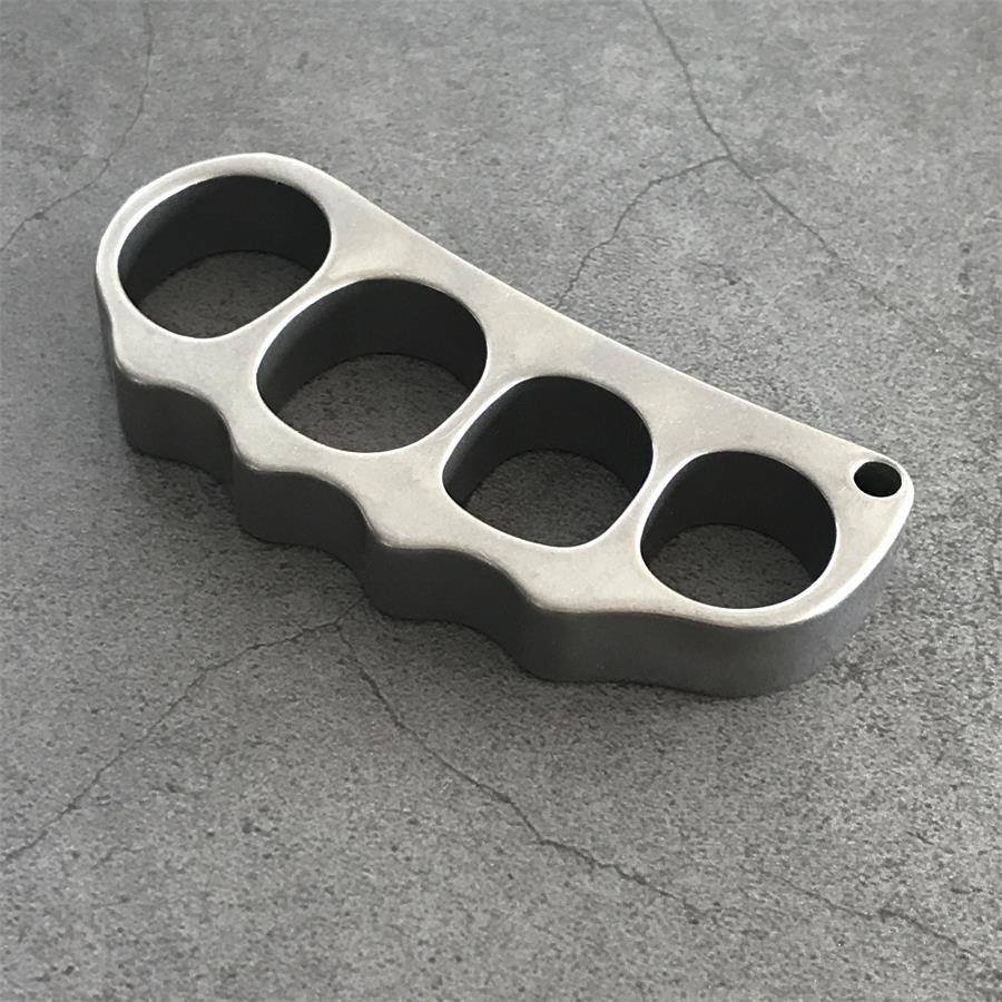 High Quality Medium Solid Titanium Pea Knuckle Duster EDC