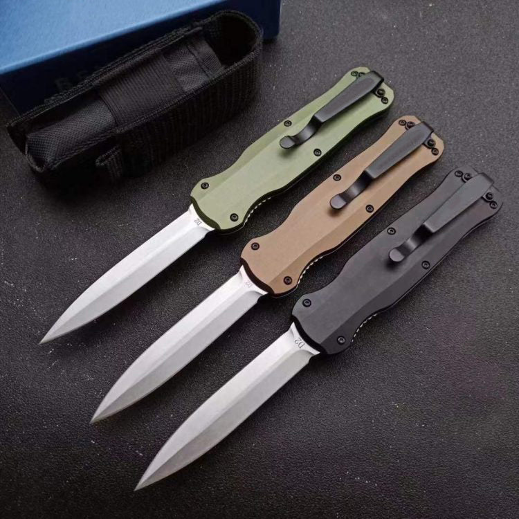 3320 Outdoor Tactical Knives Aluminum Handle D2 Blade