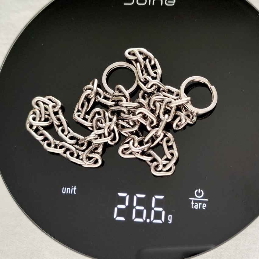 Titanium Wallet Chain Belt Loop Motorcycle Keychain EDC