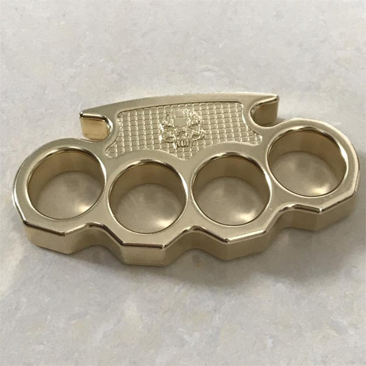 Brass Classic Skull Mini Knuckle Dusters Self Defense EDC