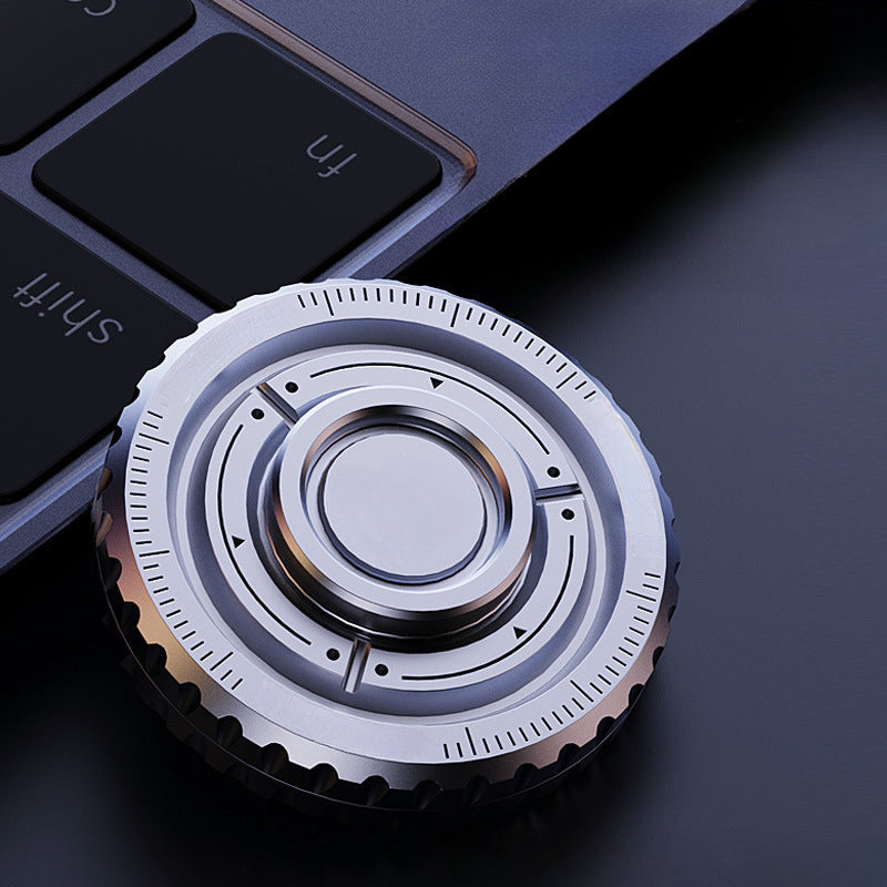 Stainless Steel Fingertip Gyro Decompression Artifact Finger Boy EDC