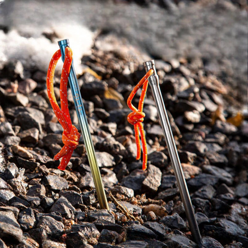 Lightweight Titanium Camp Pegs Outdoor Adventure Camping Tool