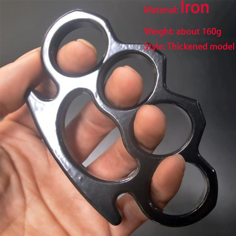 Classic-Iron Knuckle Duster Safety Defense Window Breaker Strumento EDC