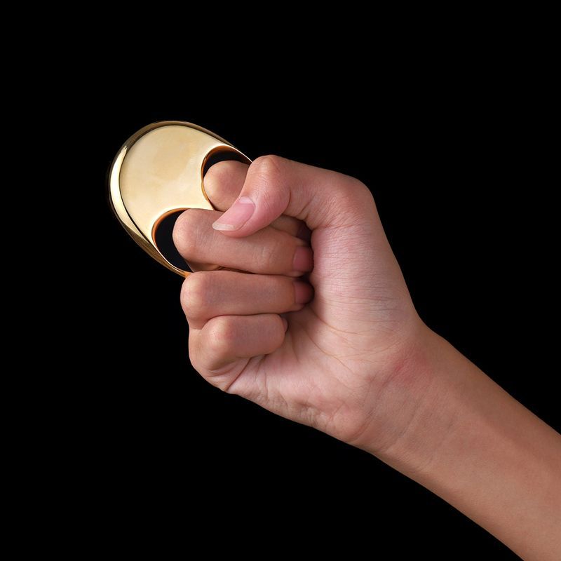 Alien- Brass Knuckle Duster Self Defense Broken Window EDC