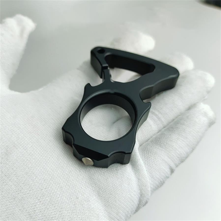 Abridor de garrafas de alumínio para aviação, dedo único, Knuckle Duster, EDC