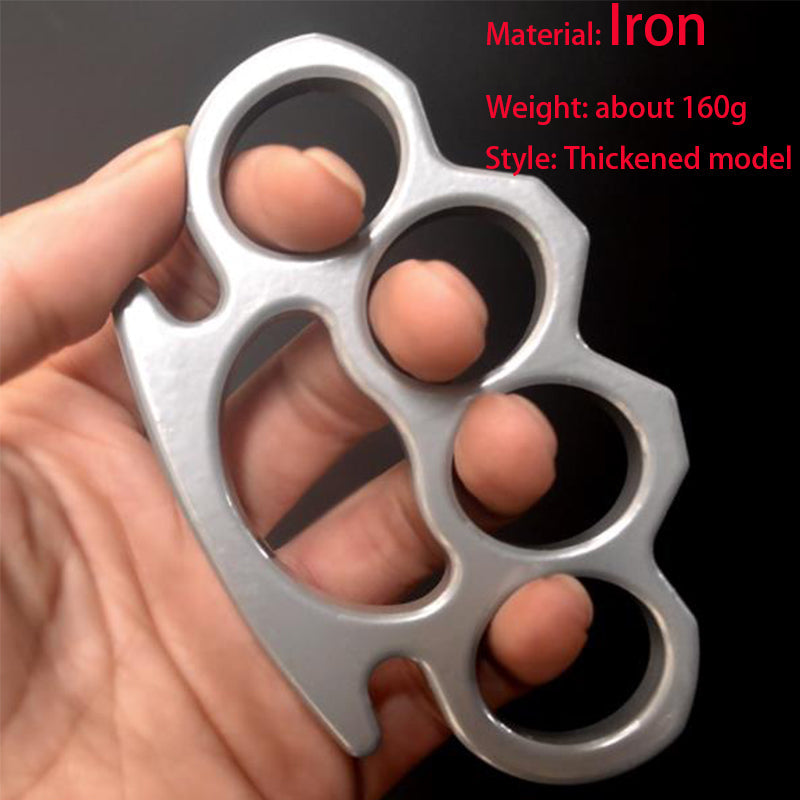 Classic-Iron Knuckle Duster Safety Defense Window Breaker Strumento EDC