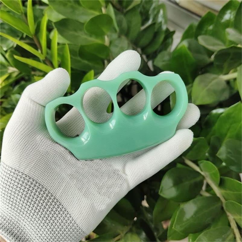 Verde G10 Não-metálico Knuckle Duster Artes Marciais Prática EDC