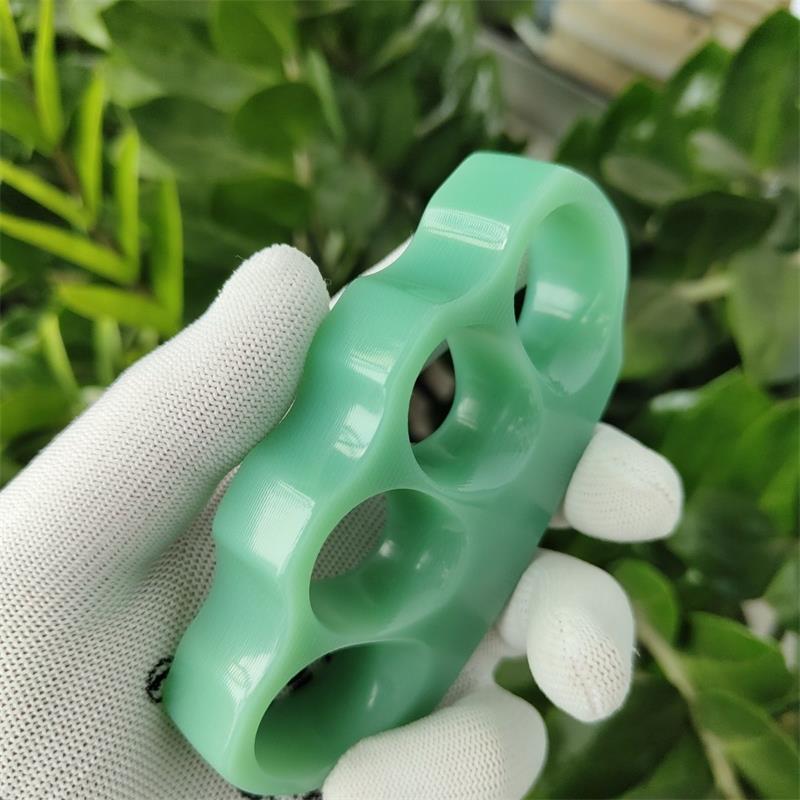 Verde G10 Não-metálico Knuckle Duster Artes Marciais Prática EDC