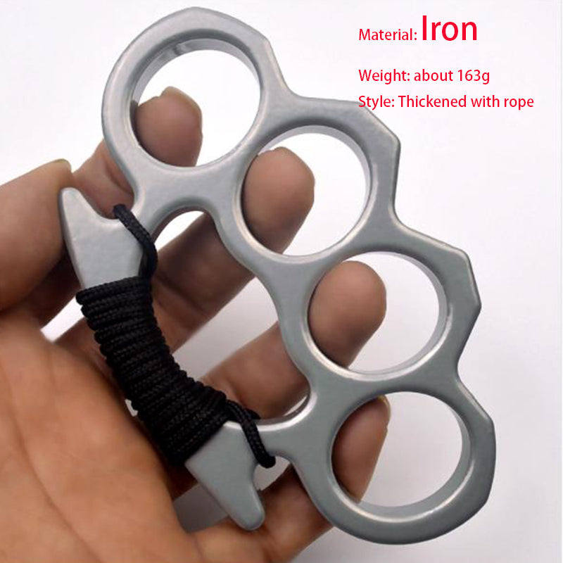 Classic-Iron Knuckle Duster Safety Defense Window Breaker Strumento EDC