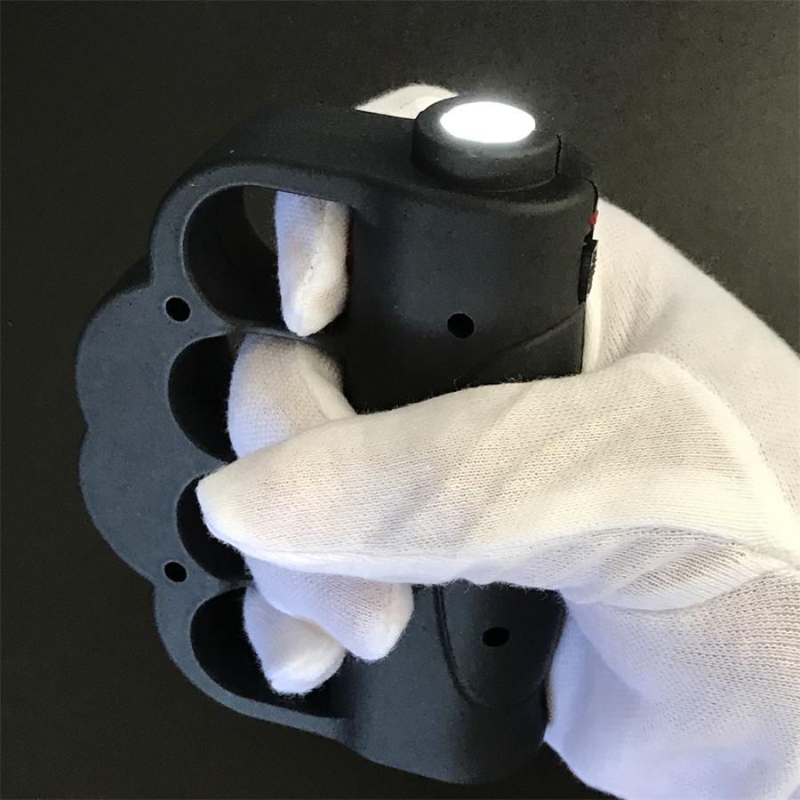 Multifuncional LED Light Knuckle Duster Stun Gun Choque Elétrico