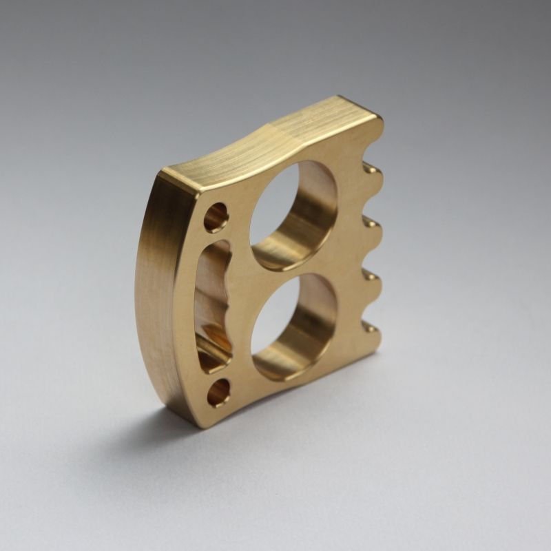 Brook- Mini Double Finger Brass Knuckle Duster EDC