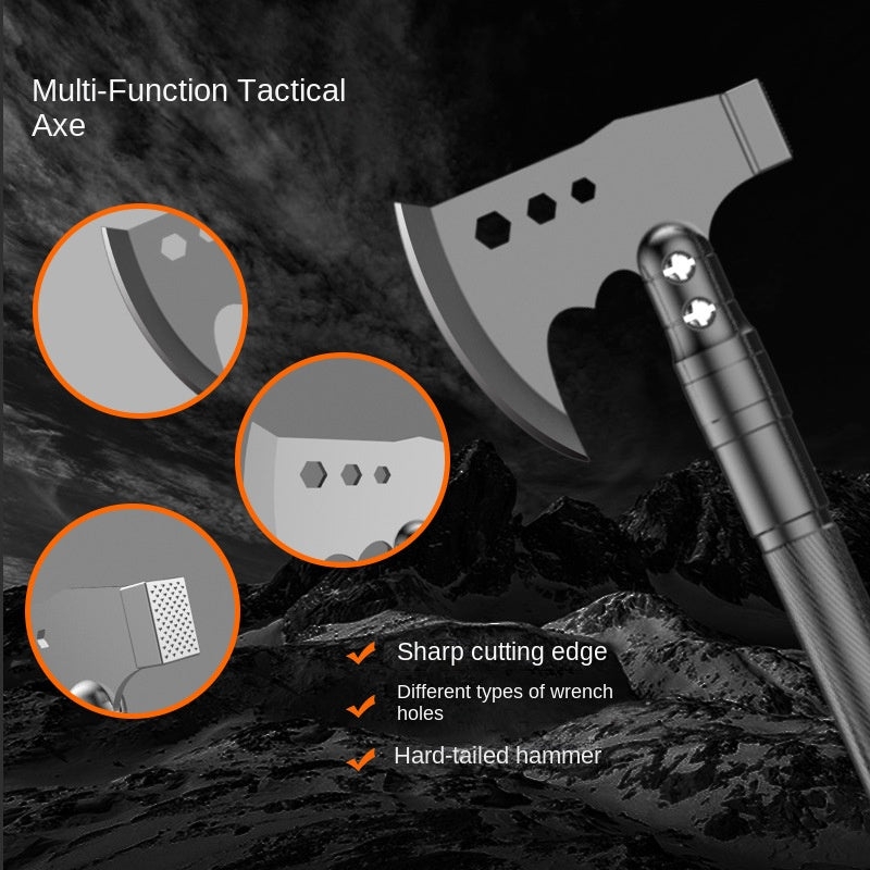 Multifunctional Knife Shovel Axe Camping Survival Toolbox EDC