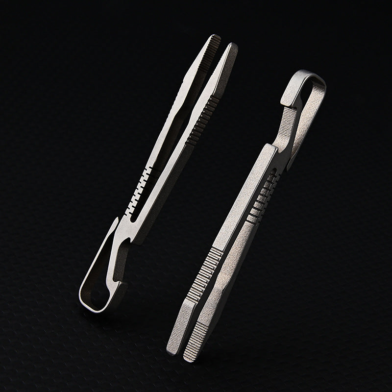 TC4 Titanium Alloy Mini Small Tweezers Clip EDC