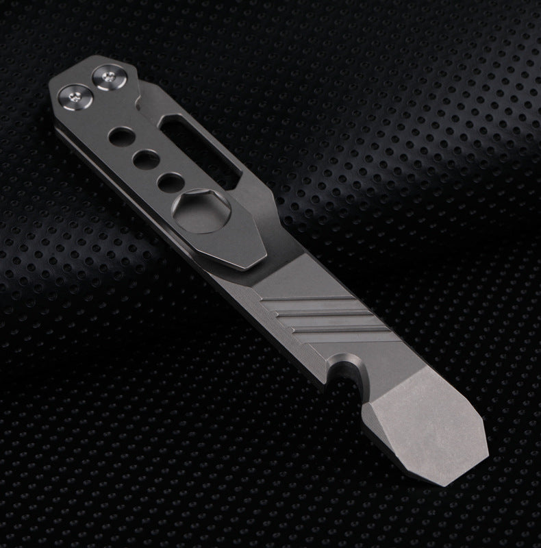Titanium Pry Bar Wrench Screwdriver Bottle Opener Multitool EDC
