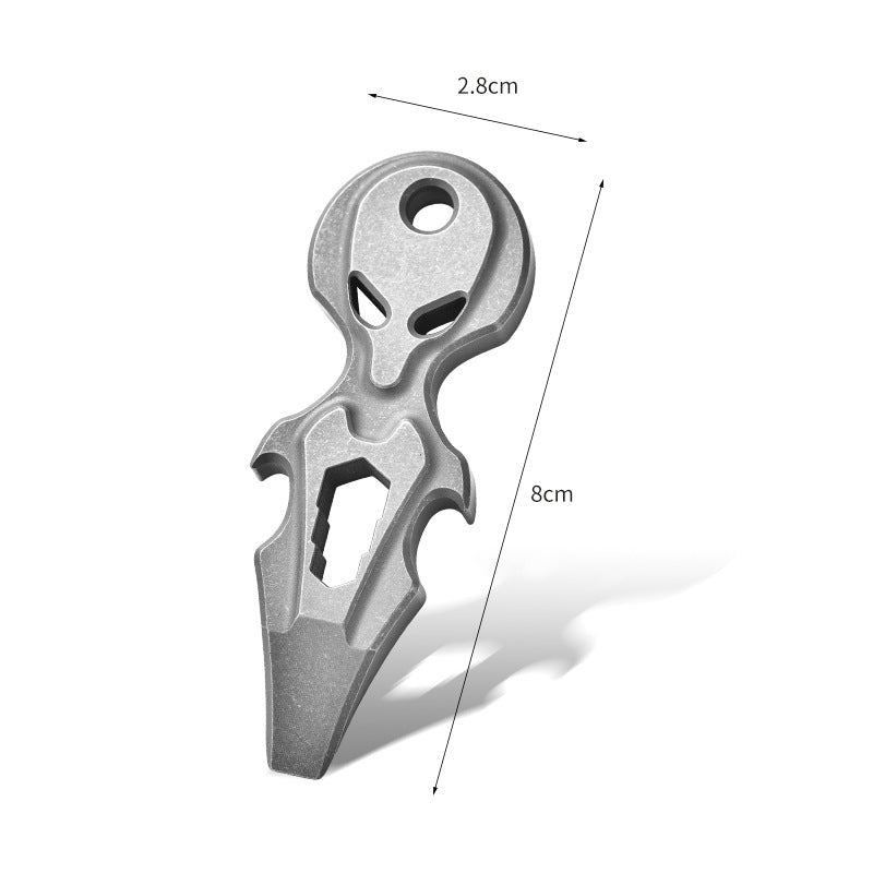Titan Ghost Crowbar Wrench Bottle Opener Multi Tool EDC