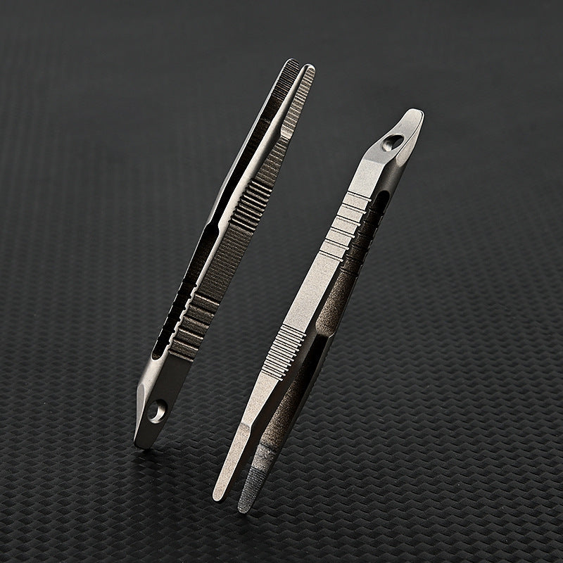 TC4 Titanium Alloy Mini Small Tweezers Clip EDC