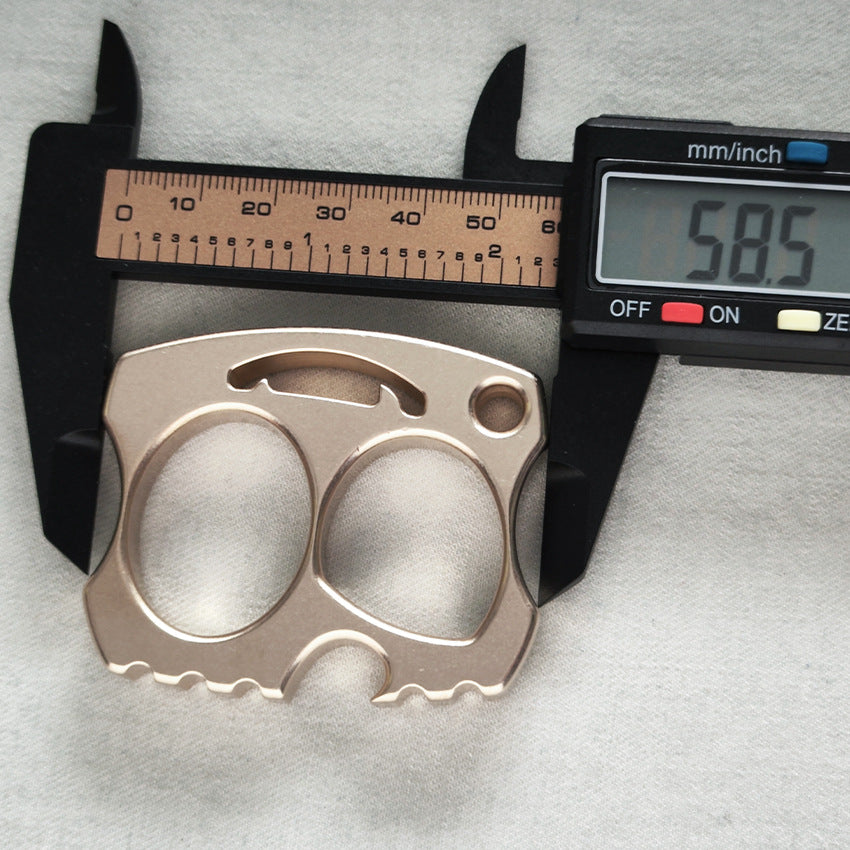 Naughty-Brass Knuckle Duster Bottle Opener Two-Finger Beer Opener EDC