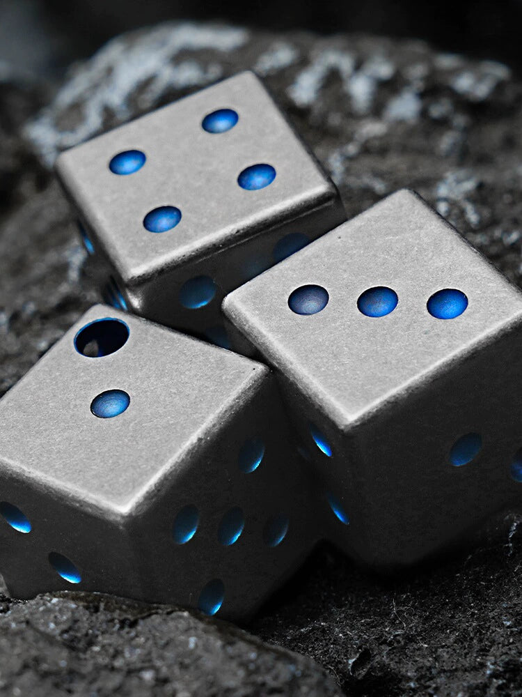 Titanium Alloy Dice Entertainment Appliance