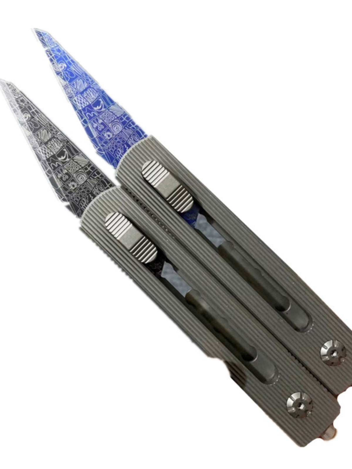 Titanium Telescopic Art Knife Tungsten Steel Broken Window EDC