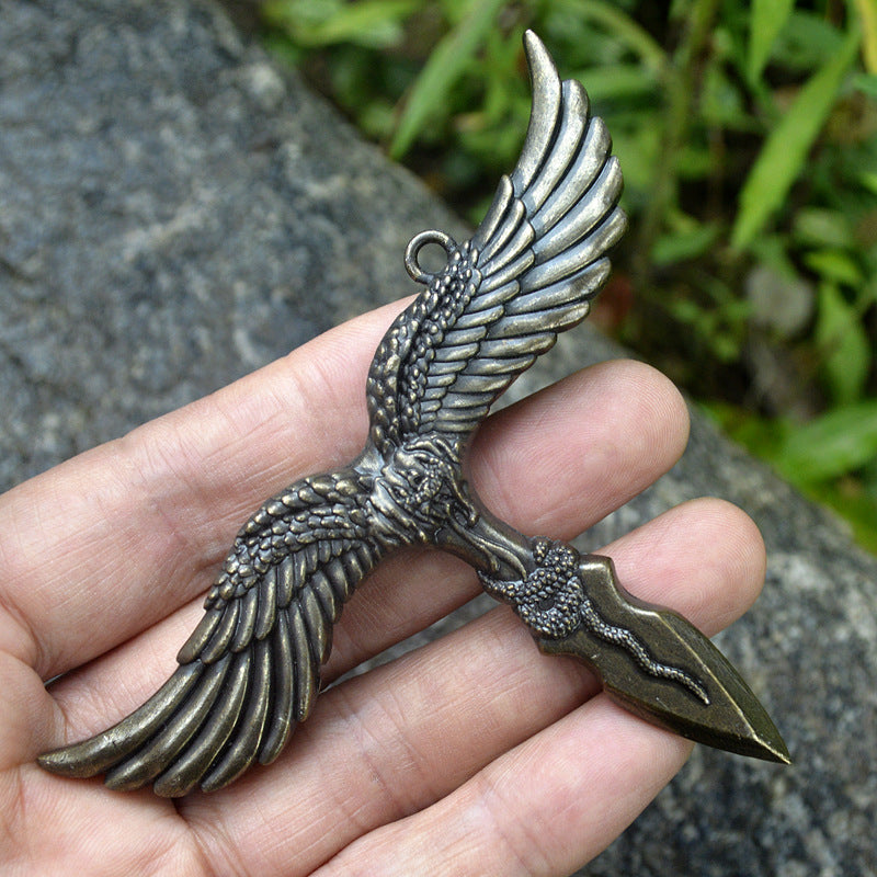 Vintage Ornament Pendant Body Defense Knuckle Copper Sleeve