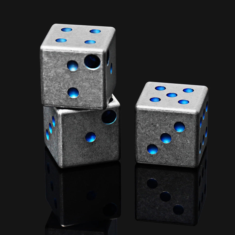Titanium Alloy Dice Entertainment Appliance