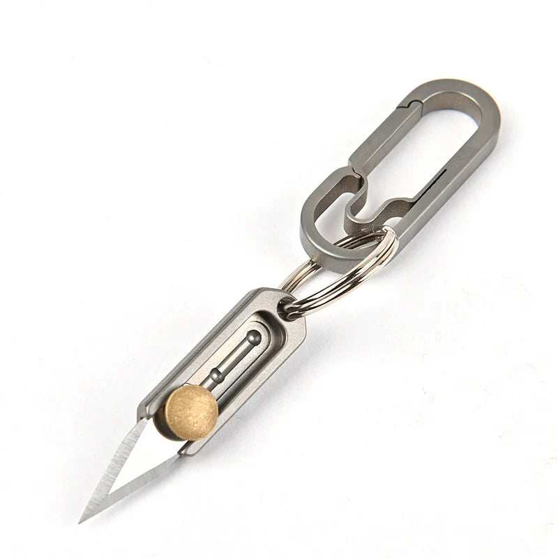 Titan Brass Slide Mini Utility Knife EDC