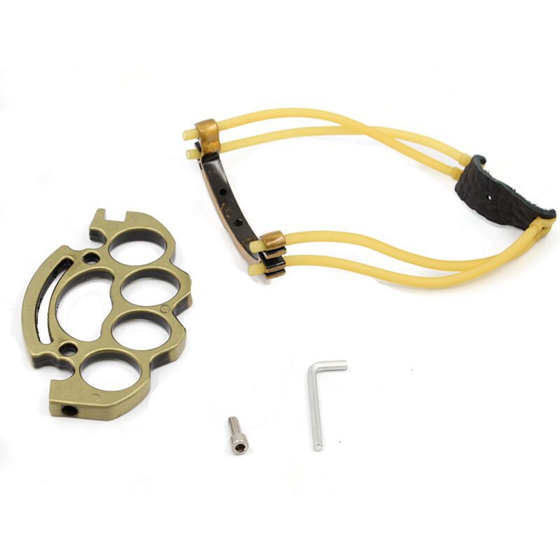 Catapulta-Fionda staccabile Tirapugni in ottone Combat