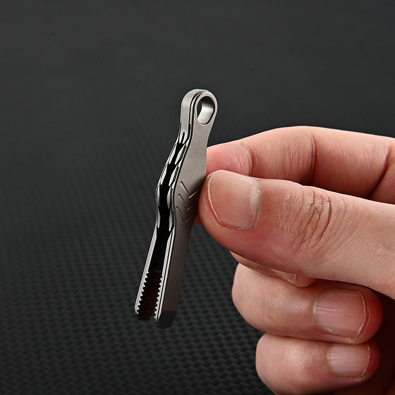 TC4 Titanium Alloy Mini Small Tweezers Clip EDC