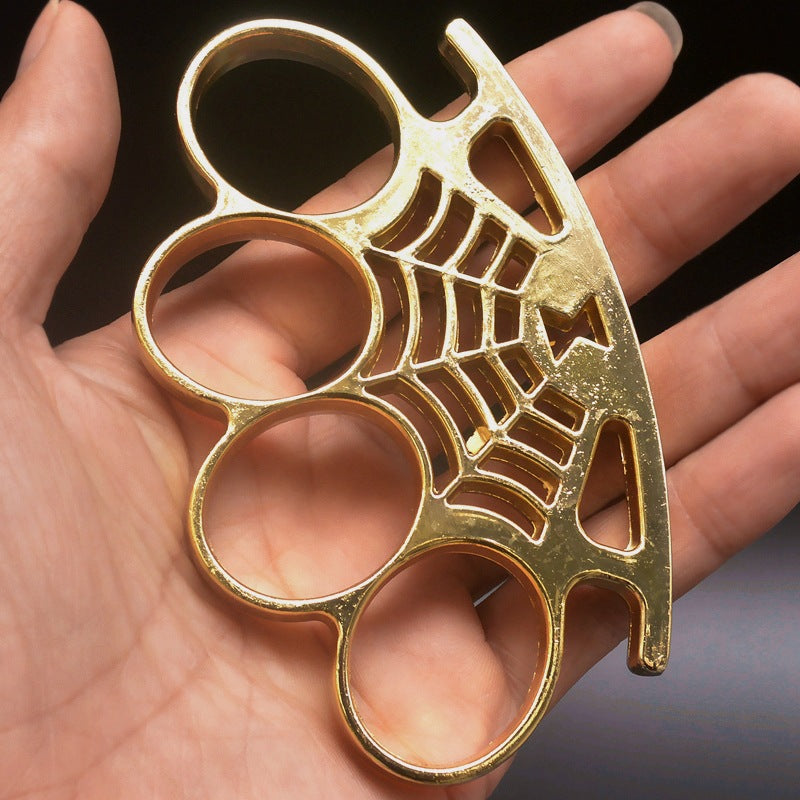 Cobweb-brass knuckle duster Training Self-defense Broken Window