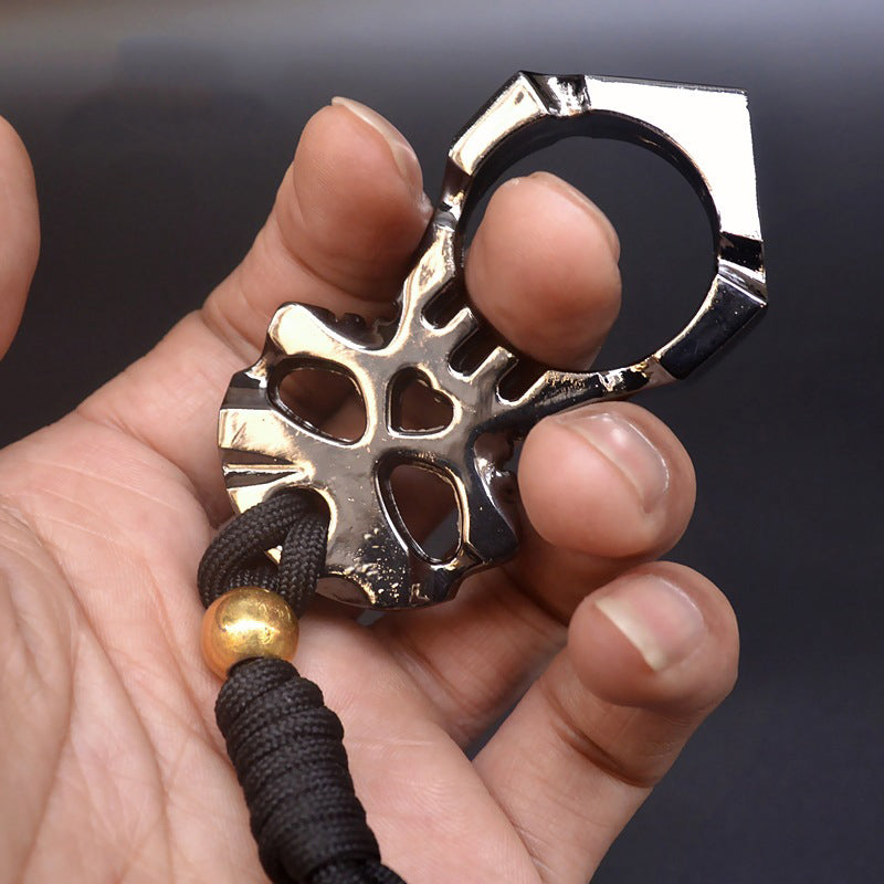 Ghost-brass Knuckle Duster One Finger Knuckles Key Buckle