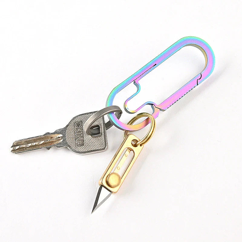 Titan Brass Slide Mini Utility Knife EDC