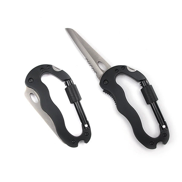 Aluminum Rock Climbing D-Type Carabiner Knife Screwdriver