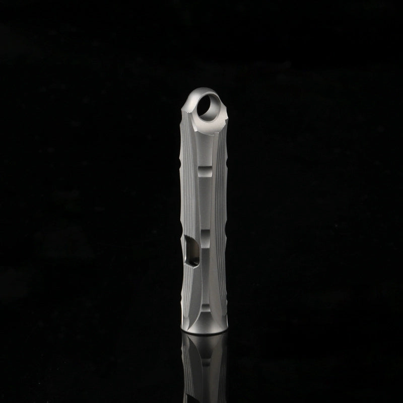 Bamboo Titanium Alloy Single Tube High Frequency Metal Pure Titanium Whistle