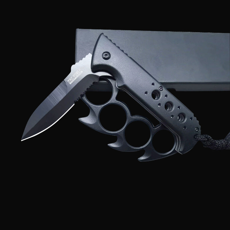 Grapple Defense Knuckle Duster Knife