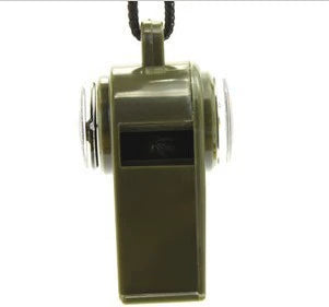 Outdoor Essential Multifunctional Survival Whistle Compass Thermometer