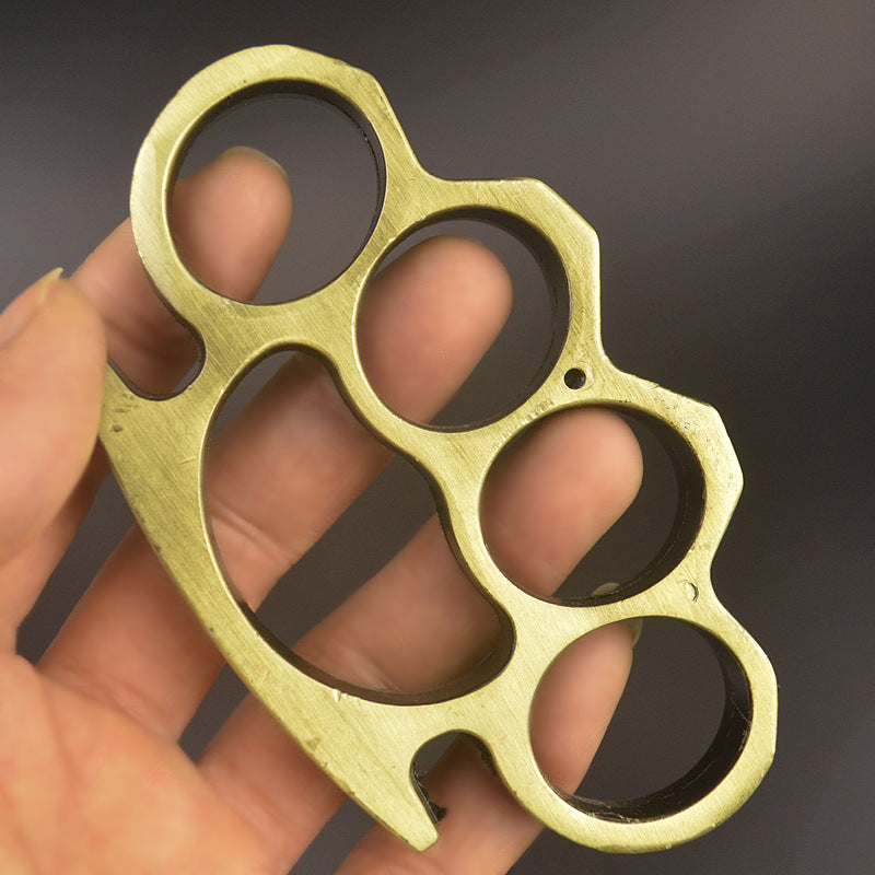 FulColor-brass Knuckle Duster Men Women Outdoor Defense Tool EDC