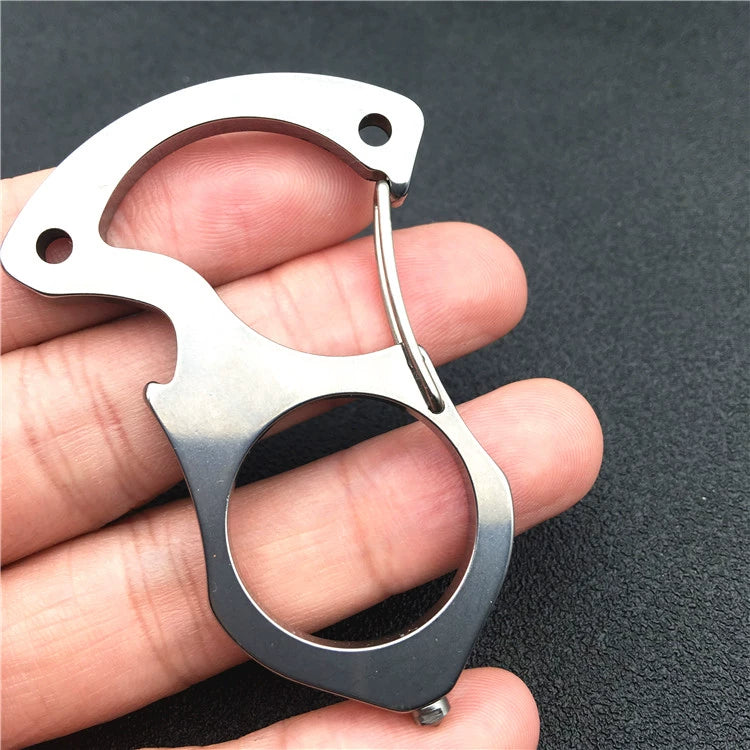 Single Finger Knuckle Duster Keyclip Portable Defense Accessory