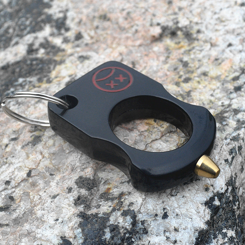 Crying Face-Hard brass knuckle duster Finger Spiked Self Defense EDC
