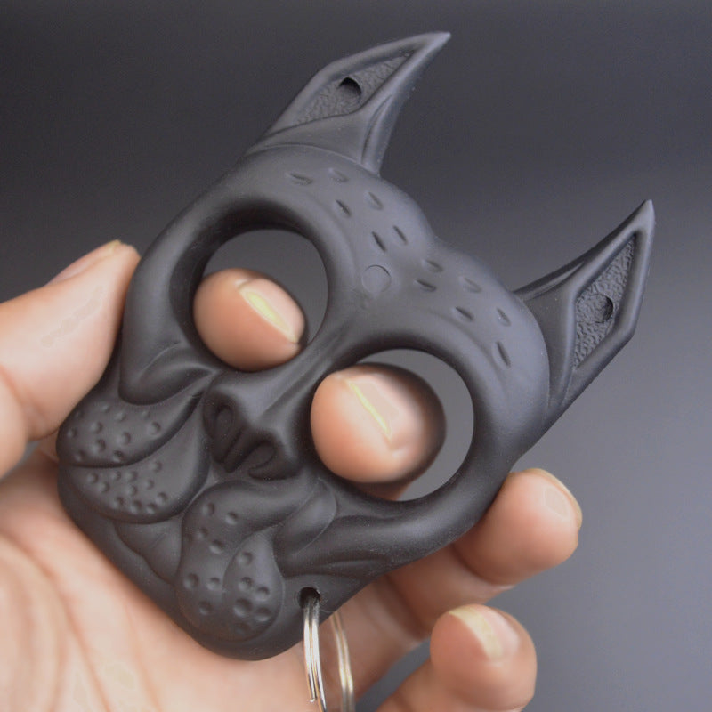 Bulldog-Hard Knuckle Duster Two Finger Knuckles Pendant