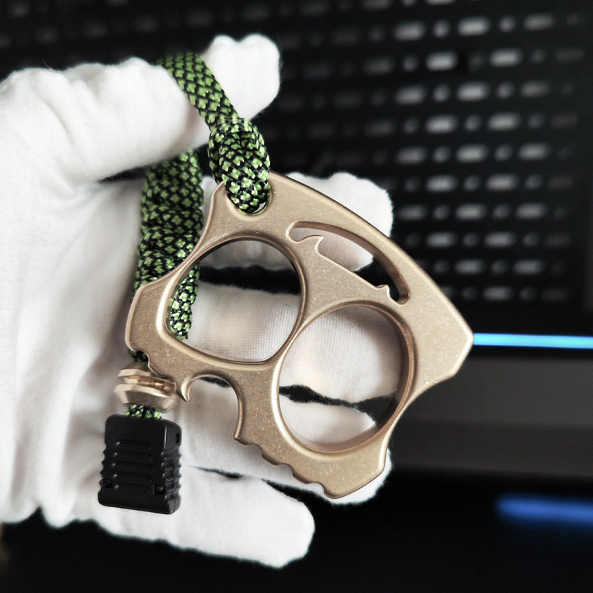 Naughty-Brass Knuckle Duster Bottle Opener Two-Finger Beer Opener EDC