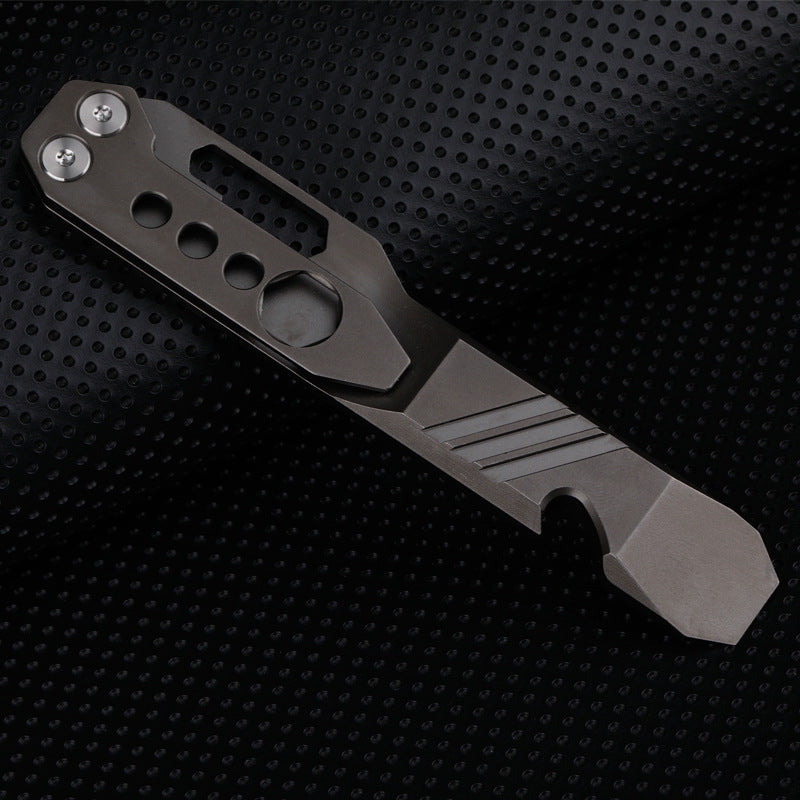 Titanium Pry Bar Wrench Screwdriver Bottle Opener Multitool EDC