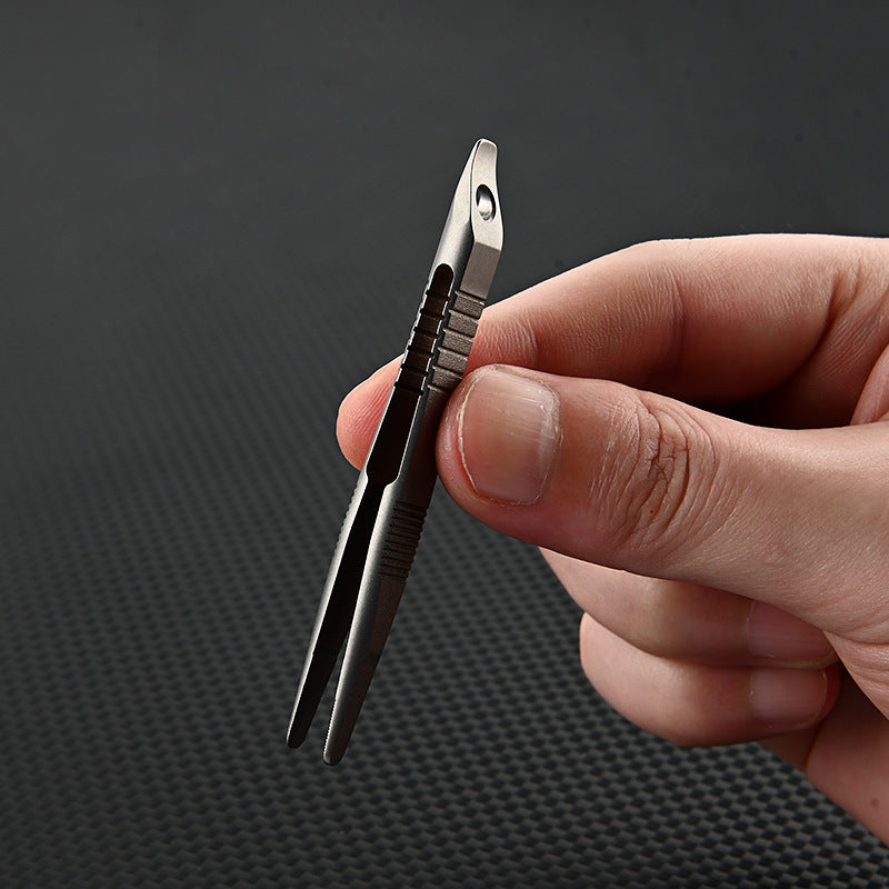 TC4 Titanium Alloy Mini Small Tweezers Clip EDC